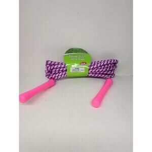 NEW 14 FT Pink Purple Double Dutch Jump Rope Kids Plastic Handle